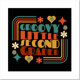 Groovy Little SECOND Grader First Day of School Posters and Art